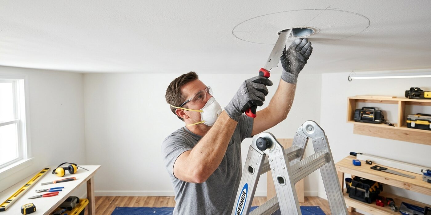 Step 2: Cut the Ceiling Opening
