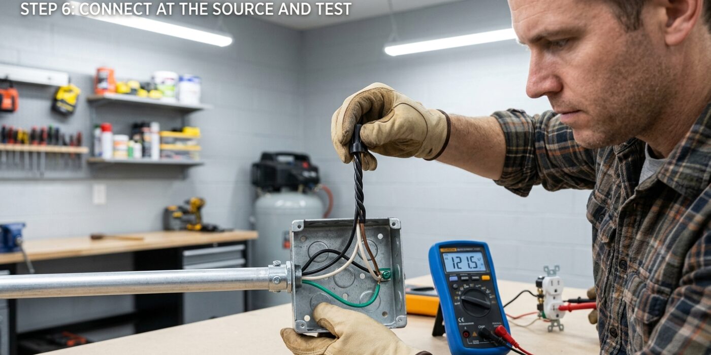 Step 6: Connect at the Source and Test