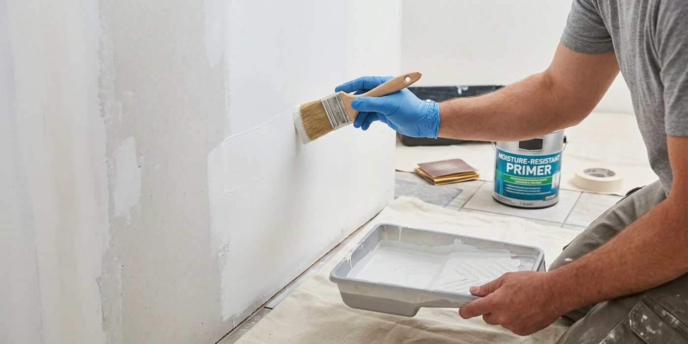 Step 4: Prime with Moisture-Resistant Primer