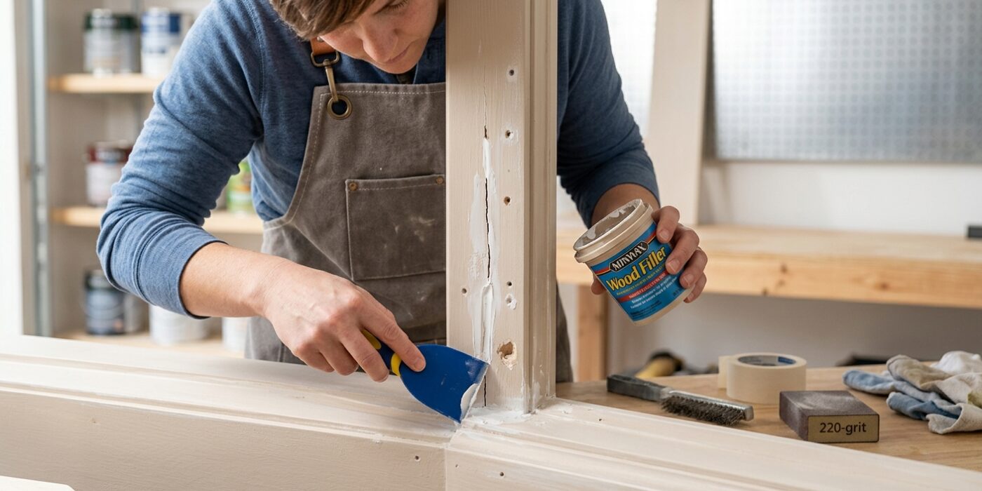 Step 4: Fill Holes, Cracks, and Checks