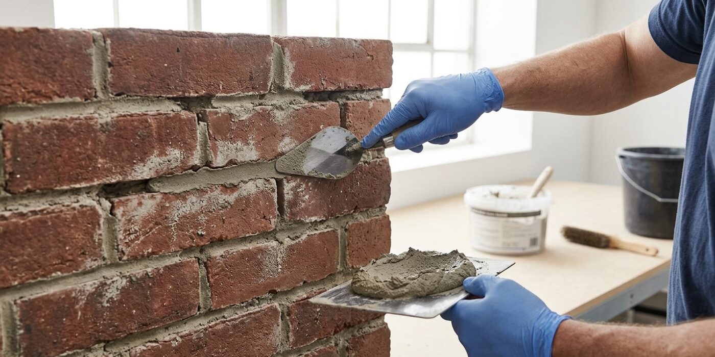 Step 3: Repair Damaged Mortar Joints