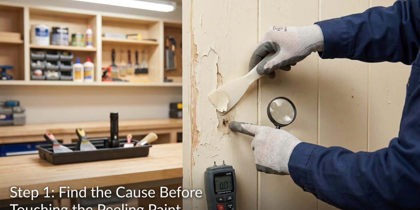Step 1: Find the Cause Before Touching the Peeling Paint