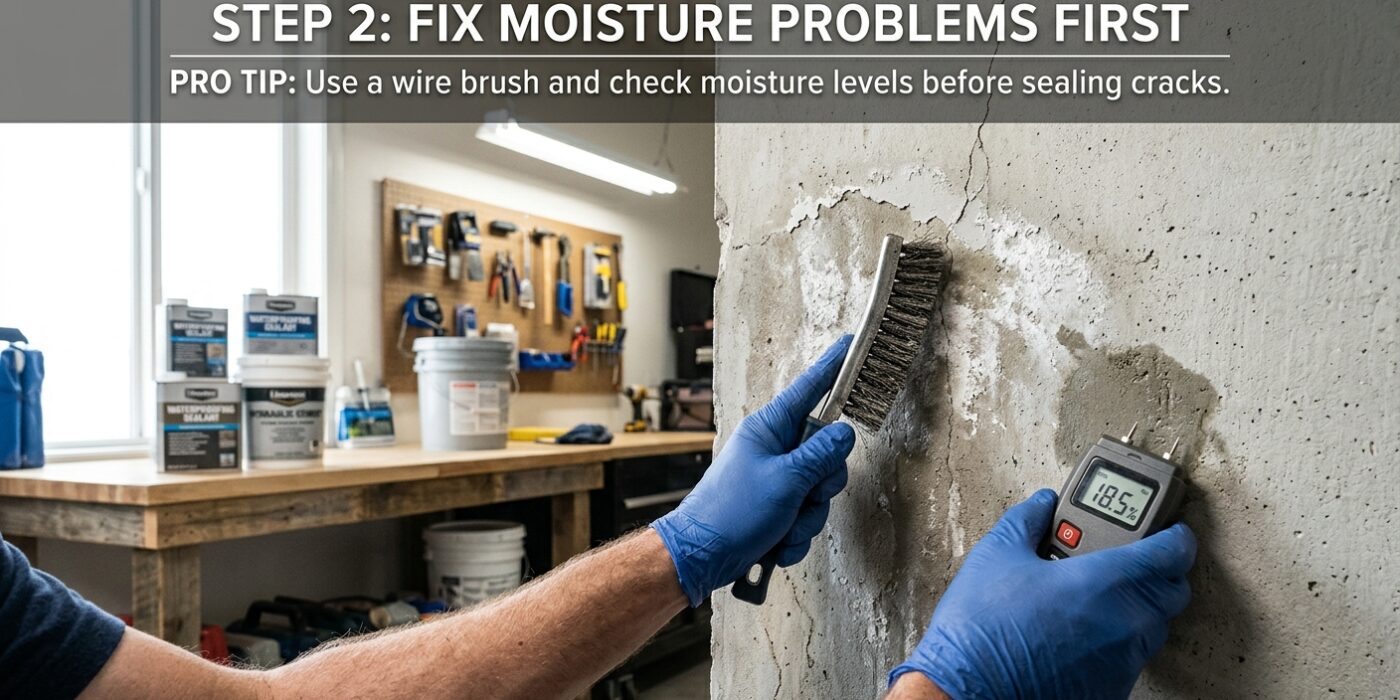 Step 2: Fix Moisture Problems First