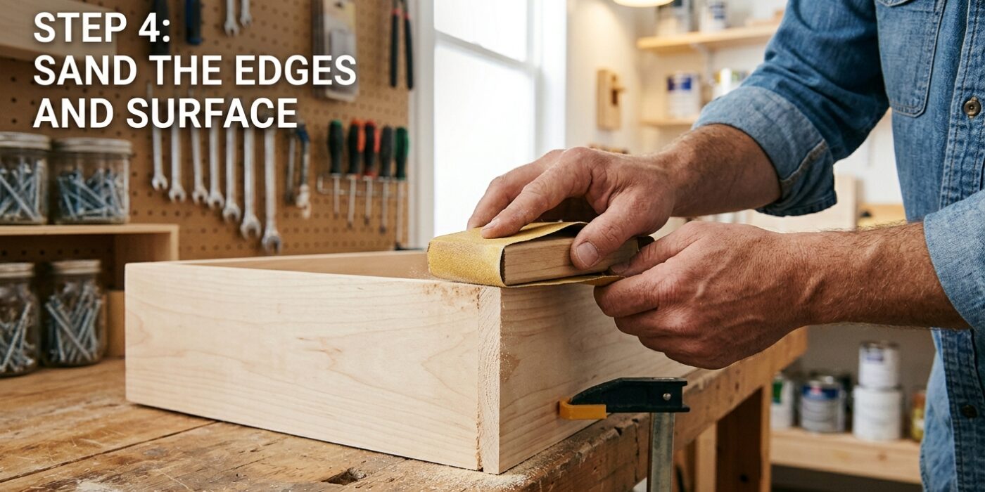 Step 4: Sand the Edges and Surface