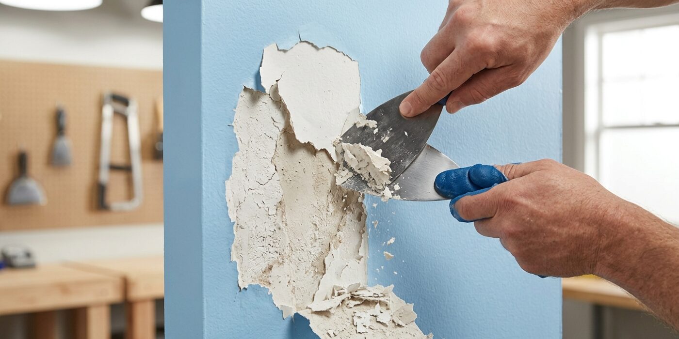 Step 3: Scrape All Loose Paint