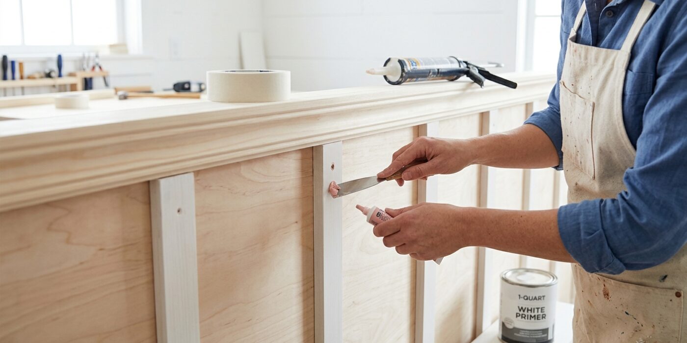 Step 5: Fill, Caulk, and Prime