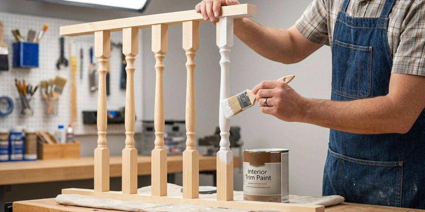 Step 4: Paint the Spindles First