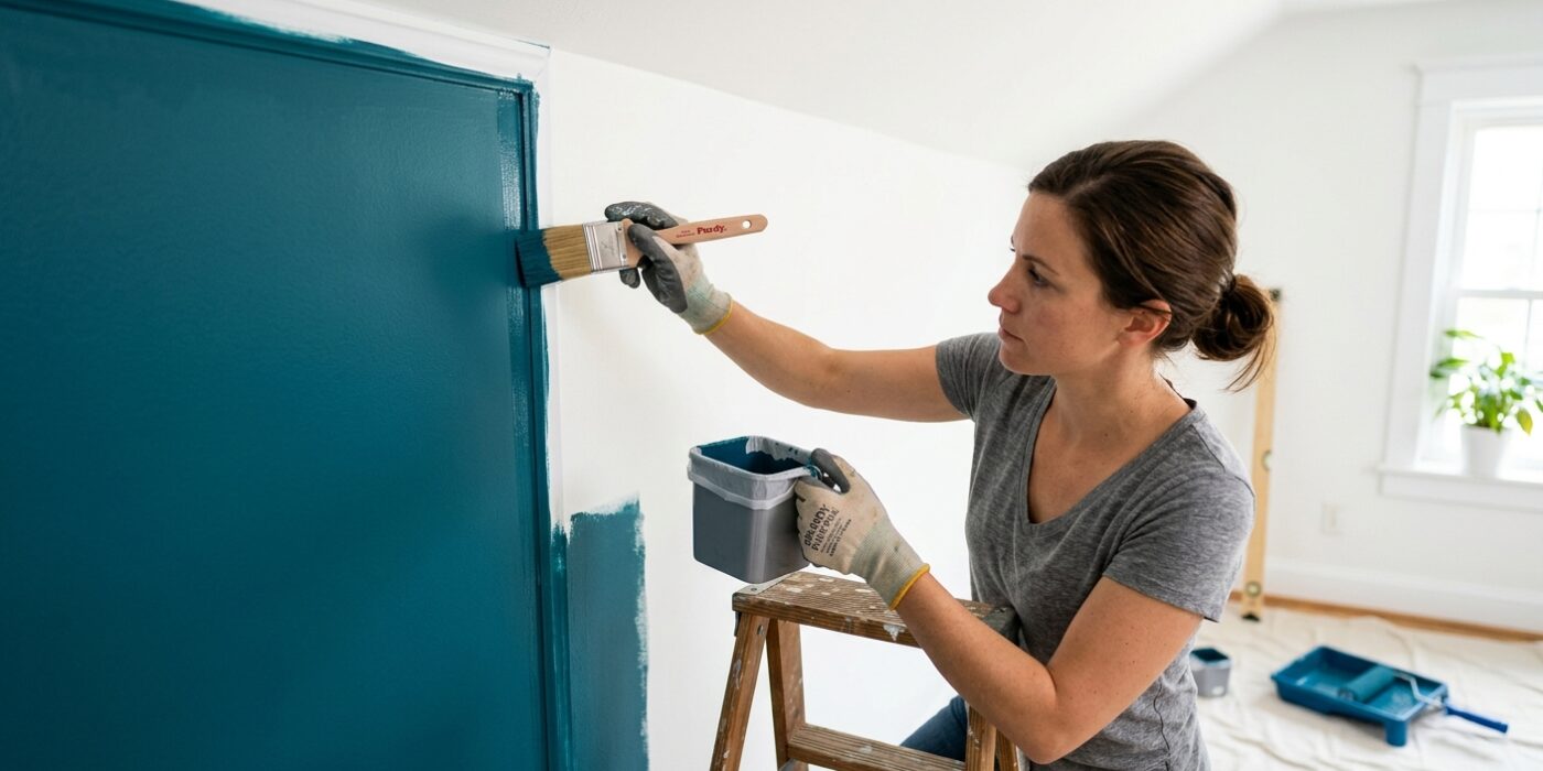 Step 3: Cut In the Accent Wall