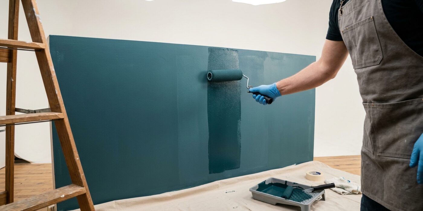 Step 4: Roll the Accent Wall