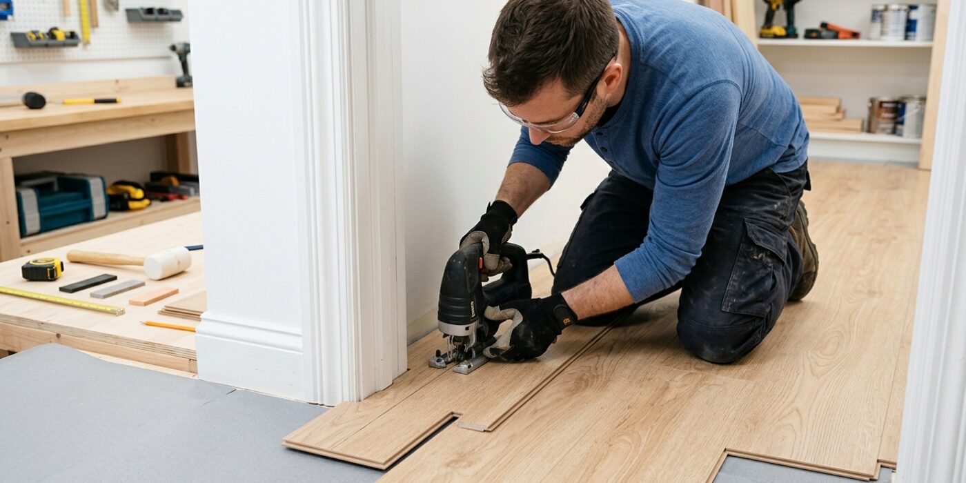 Step 7: Cut Around Doorframes and Obstacles
