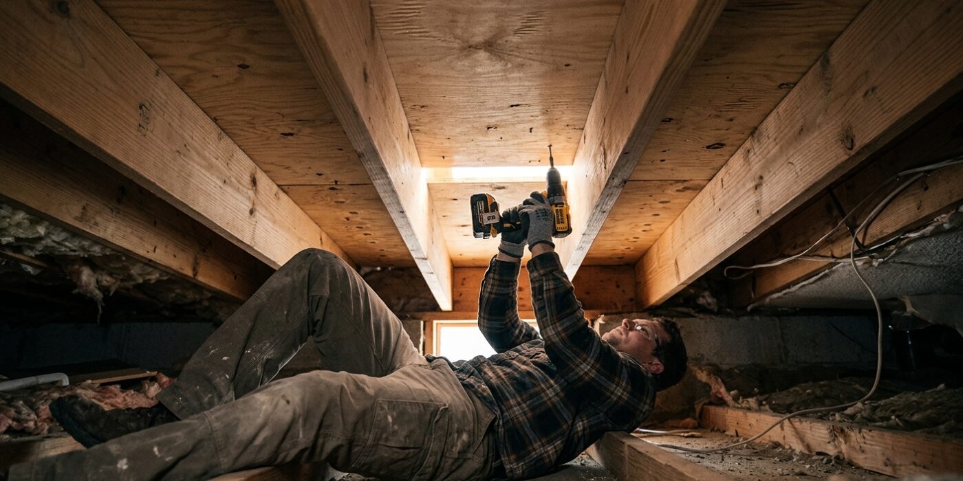 How to Fix Squeaky Hardwood Floors from Above and Below