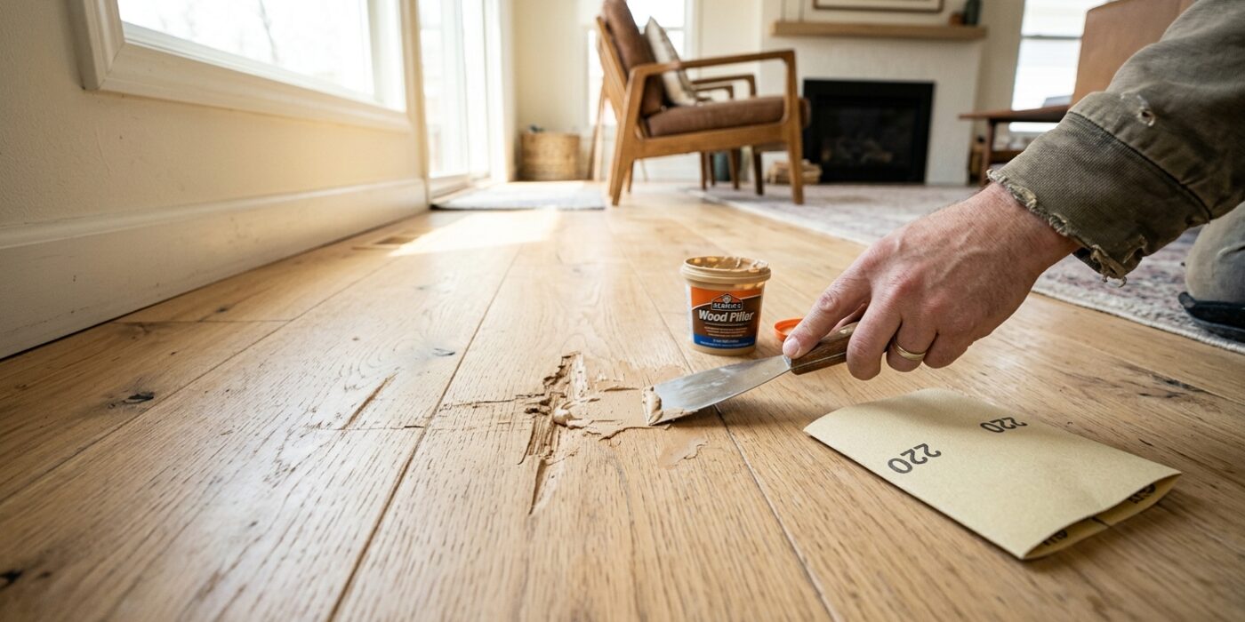 How to Repair a Deep Scratch or Gouge in Hardwood