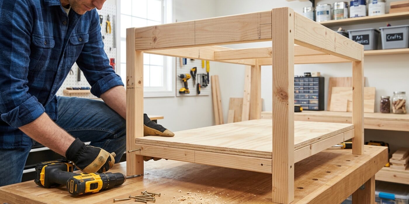 Step 4: Add the Under-Table Storage Shelf