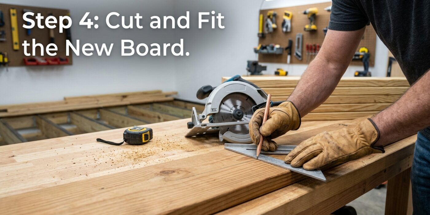 Step 4: Cut and Fit the New Board