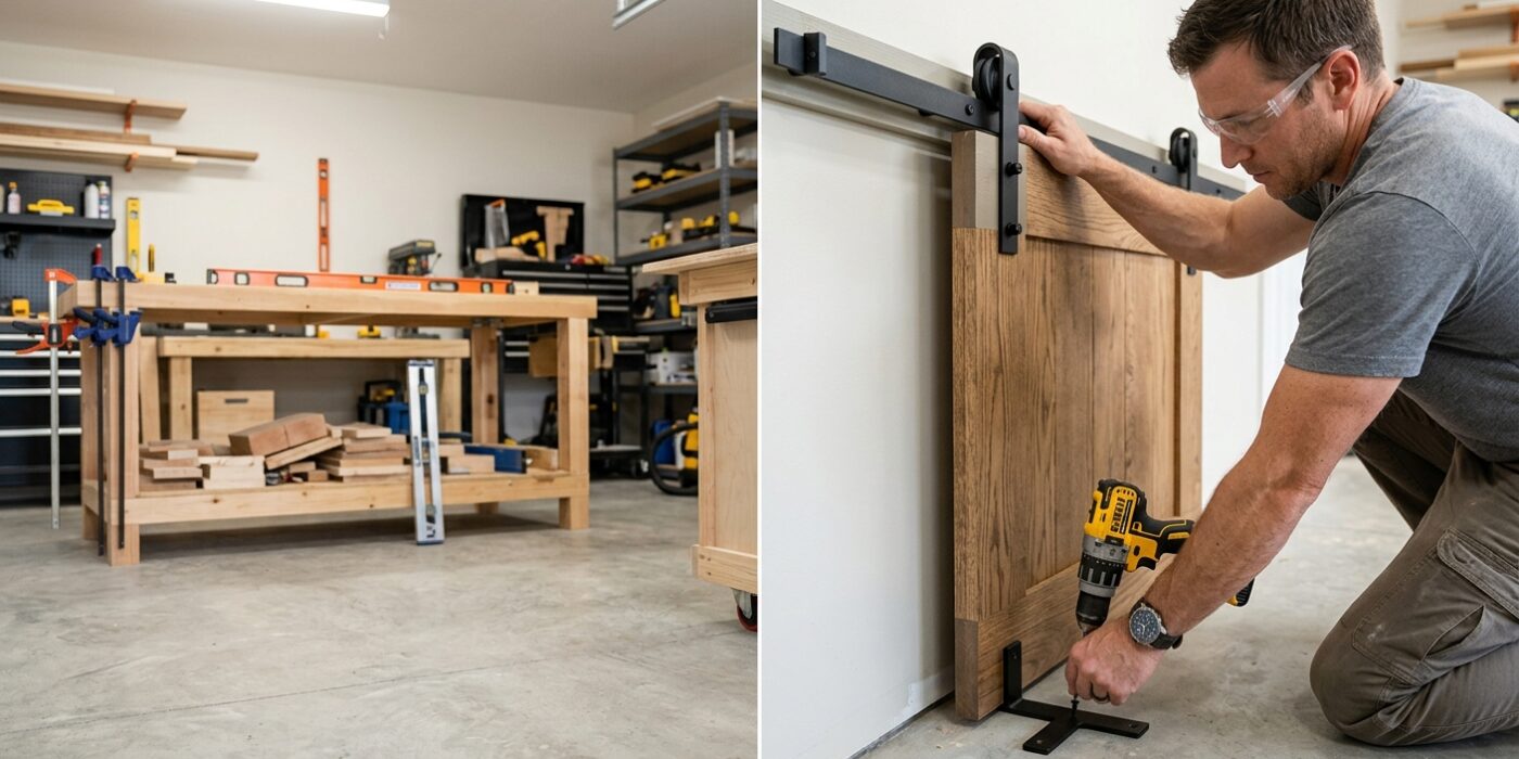 Step 8: Hang the Door and Install the Floor Guide
