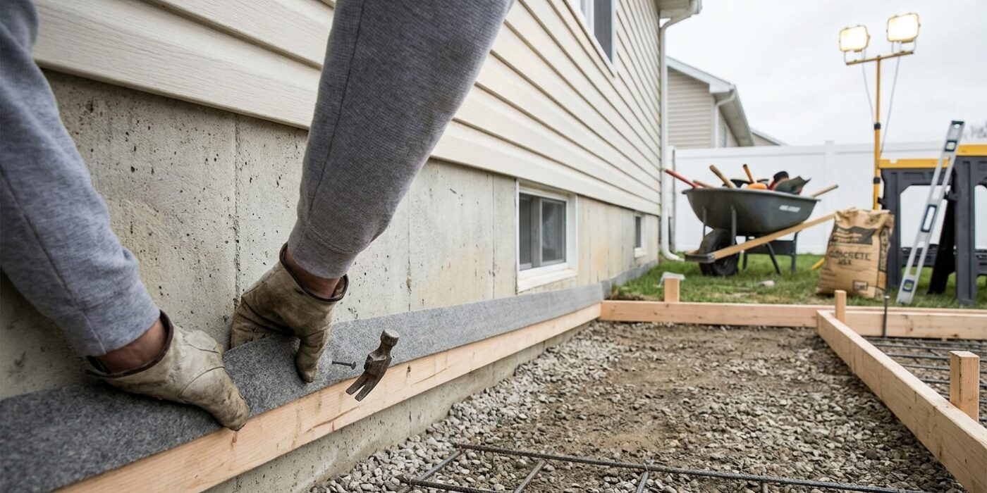 Step 5: Install Expansion Joints at the House