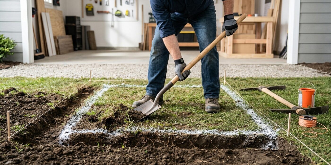 Step 1: Mark and Excavate