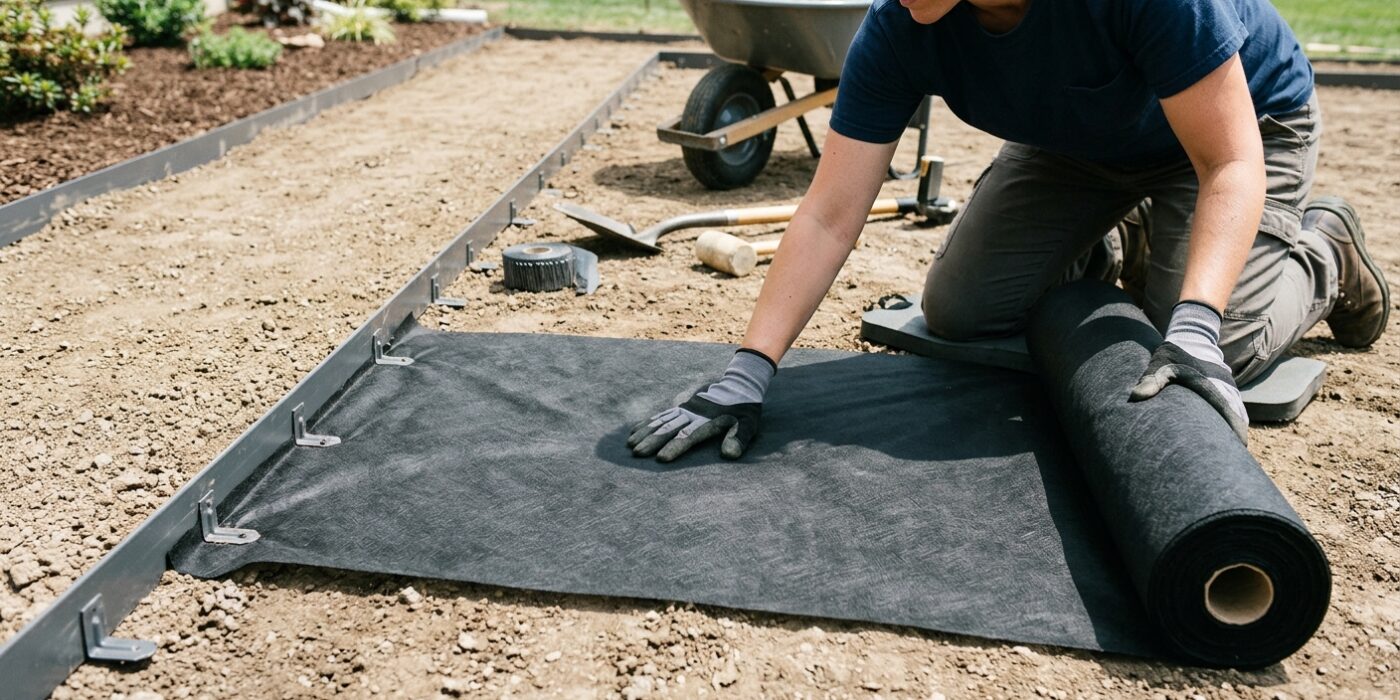 Step 3: Install Landscape Fabric