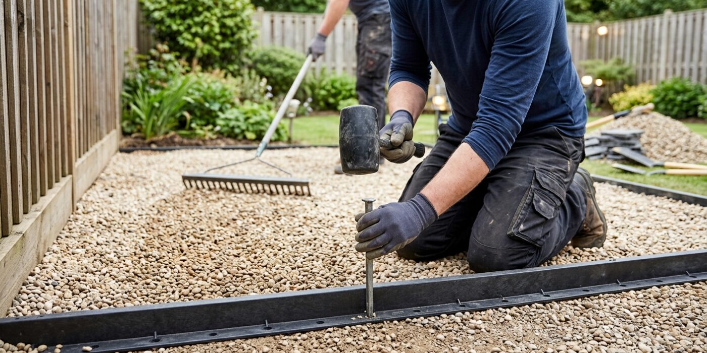 Step 8: Secure Edging and Add Finishing Touches