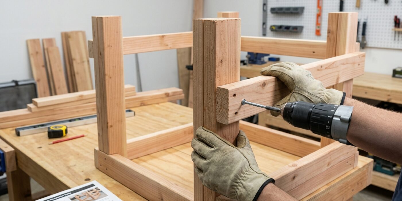 Step 3: Attach Horizontal Rails