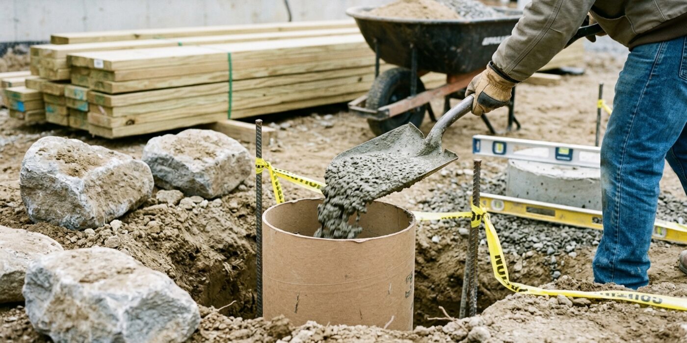Step 1: Set the Footings