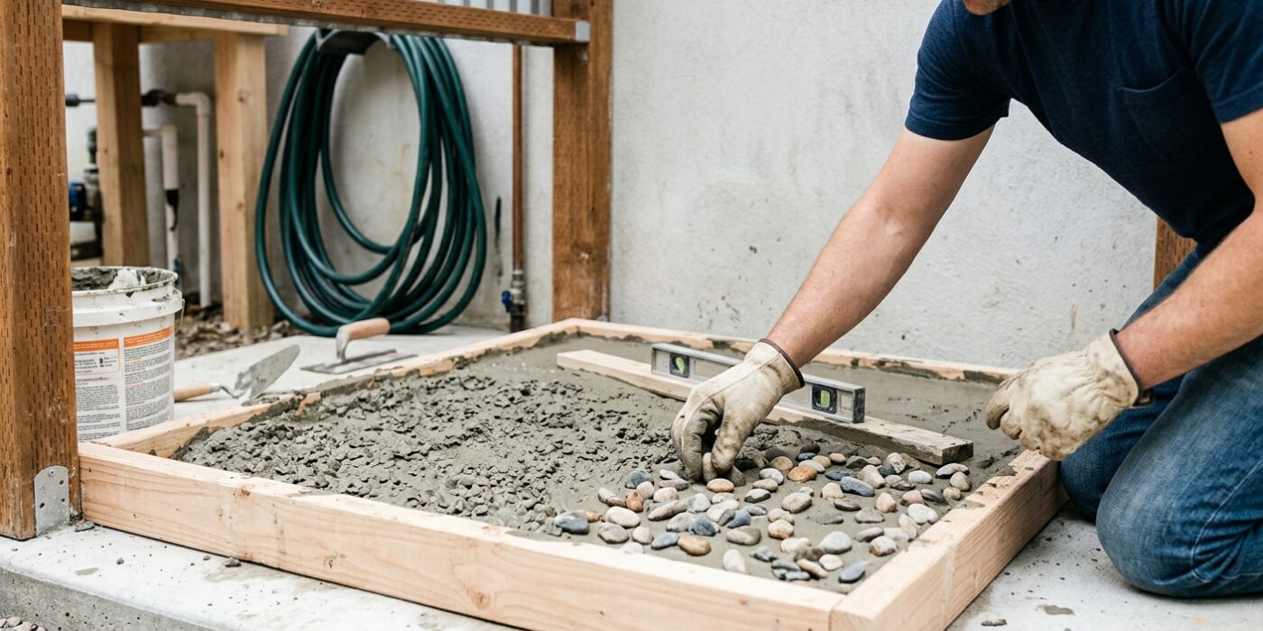 Step 7: Build the Shower Floor