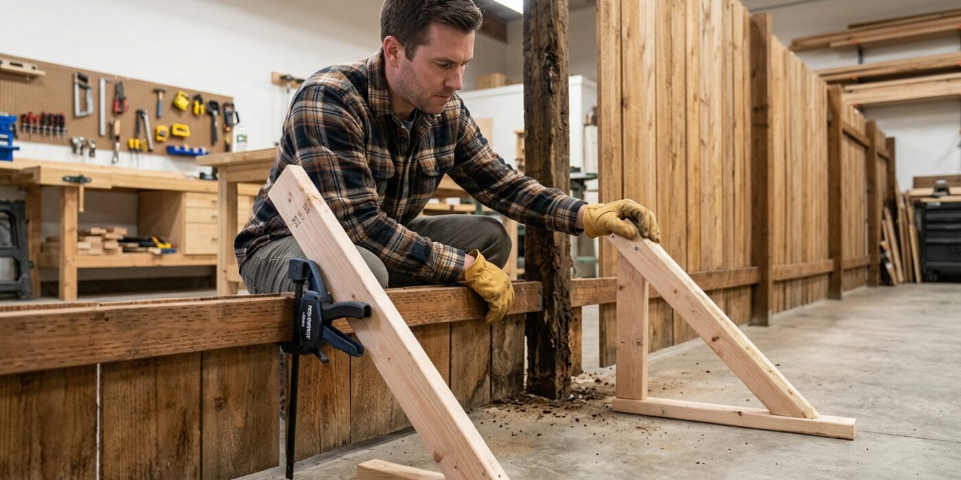 Step 1: Assess and Support the Fence Panels