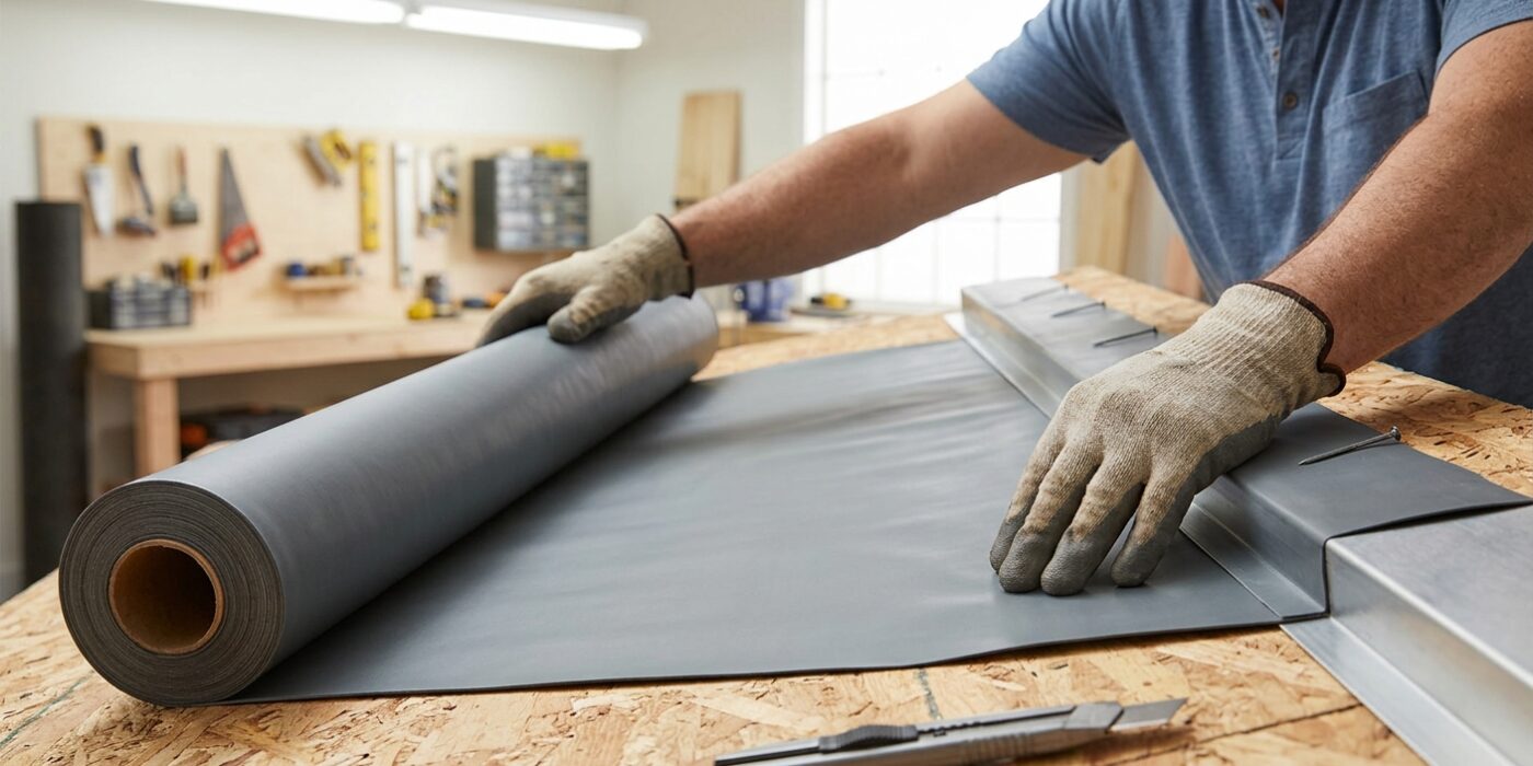 Step 3: Install Underlayment Over Eave Drip Edge