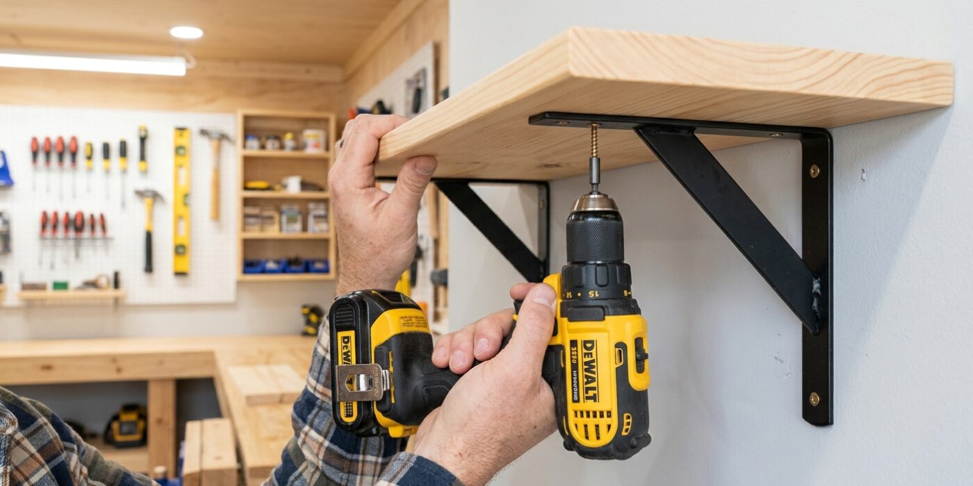 Step 6 — Attach Shelf to Brackets