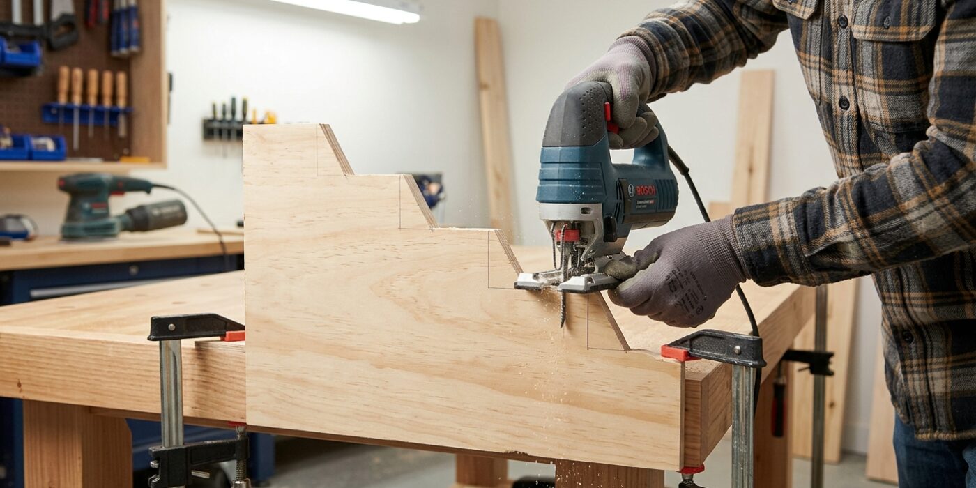 Step 1 — Cut the Stepped Side Panels