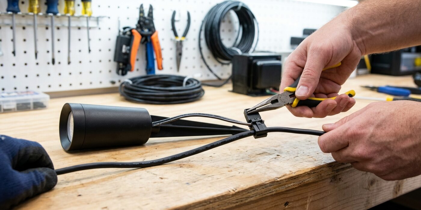 Step 3 — Connect Fixtures to Wire