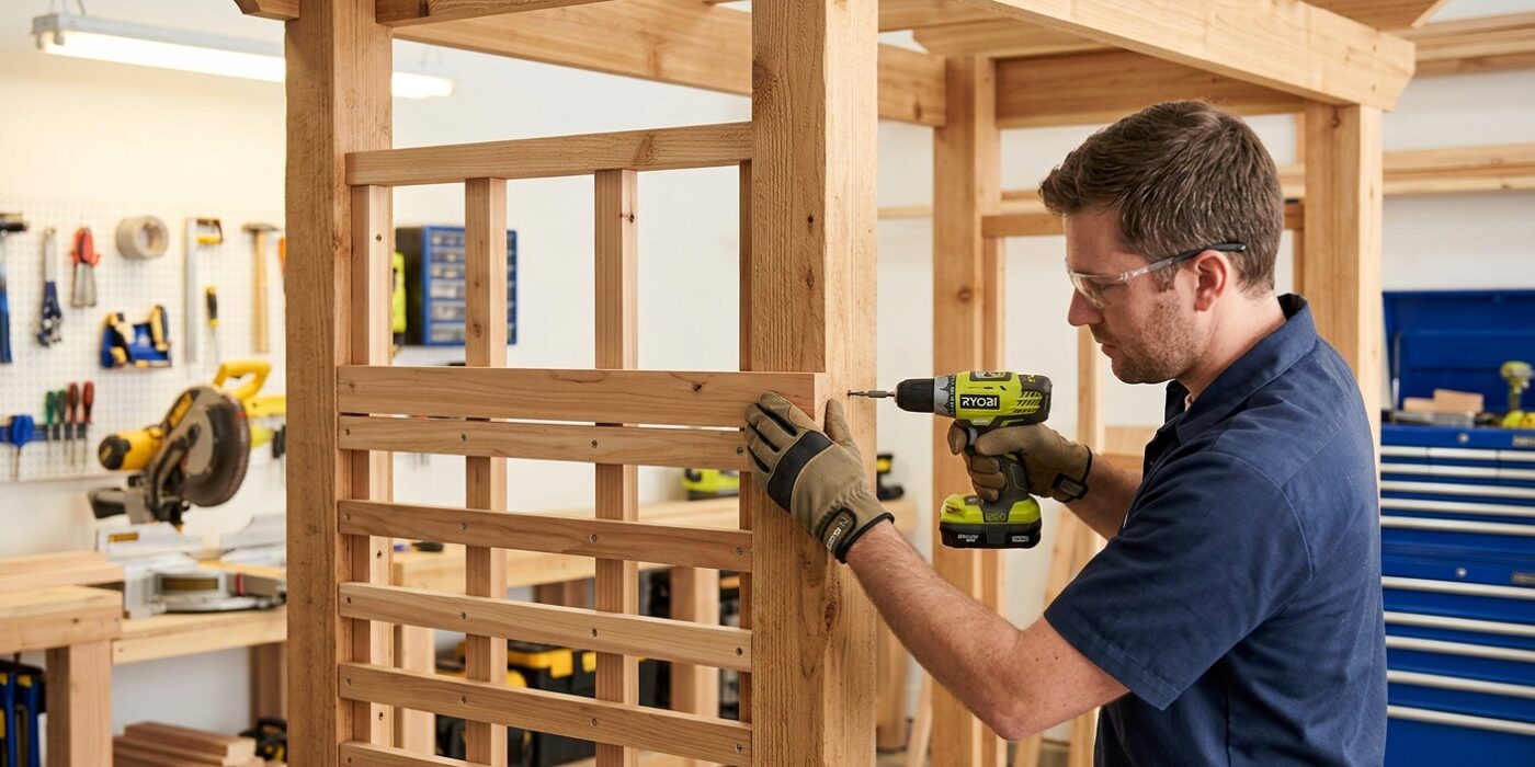 Step 3 — Install Side Lattice or Slats