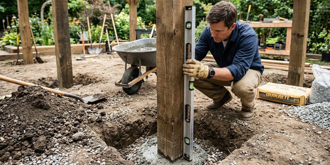 Step 2 — Dig and Set Posts