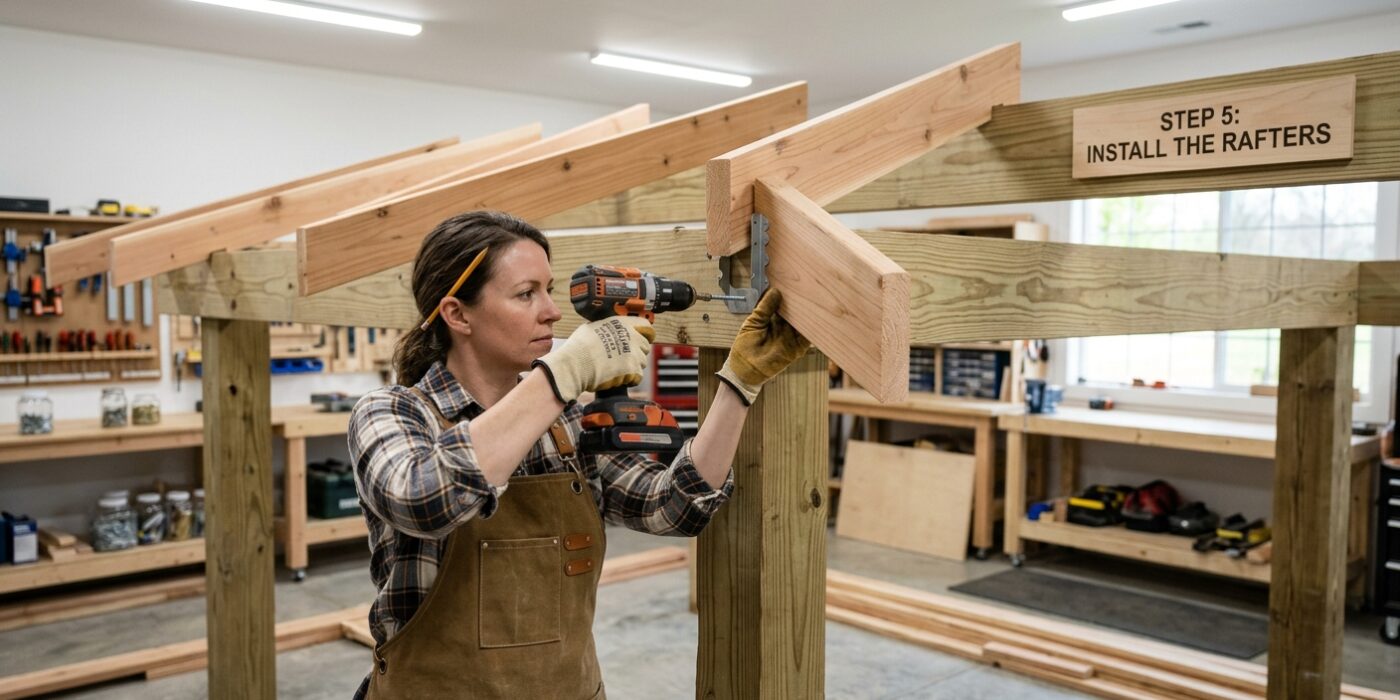Step 5 — Install the Rafters
