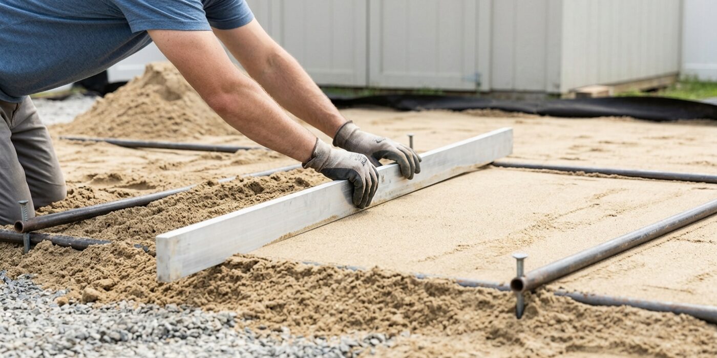 Step 4 — Screed the Sand Bedding Layer