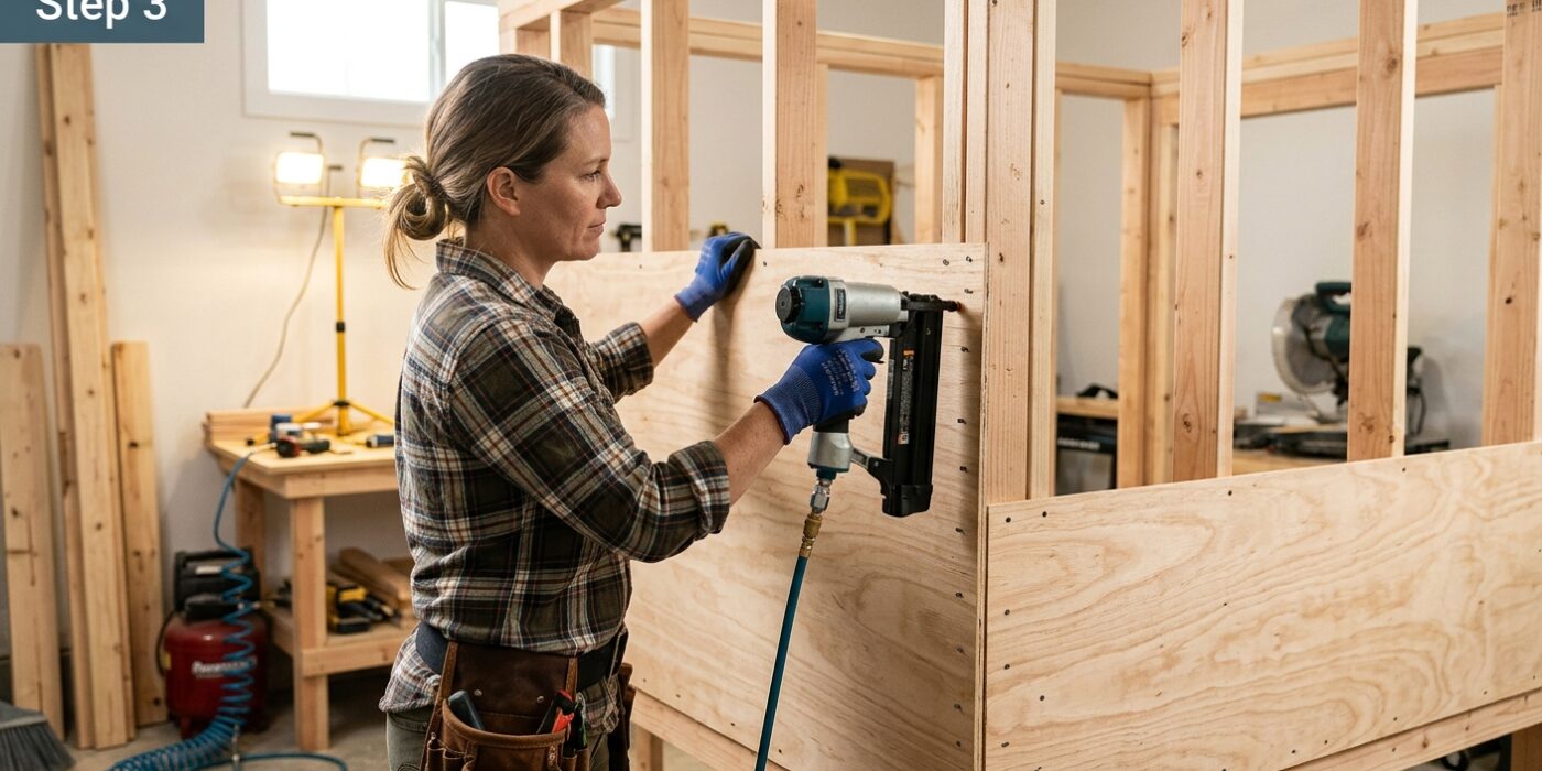 Step 3 — Sheath the Walls