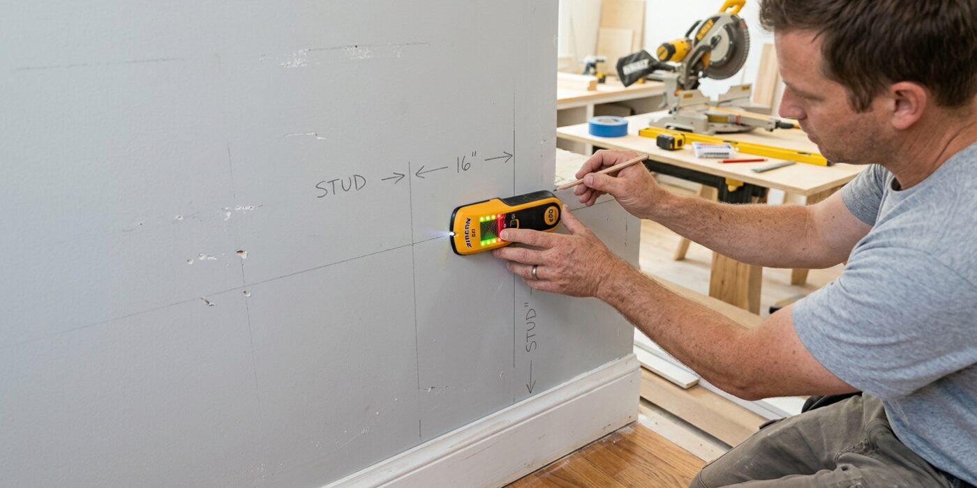 Step 2: Locate Studs and Prepare Walls