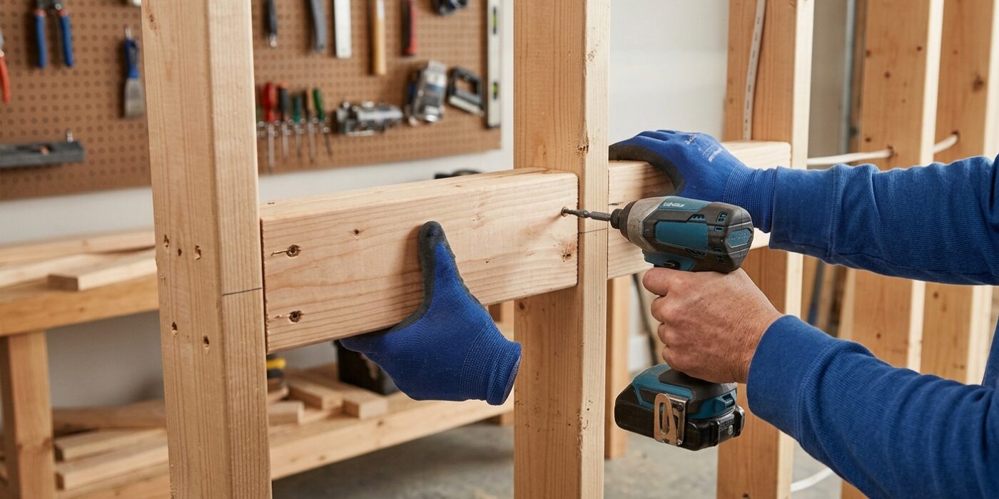 Step 4: Install Backing for Heavy Fixtures and Cabinets
