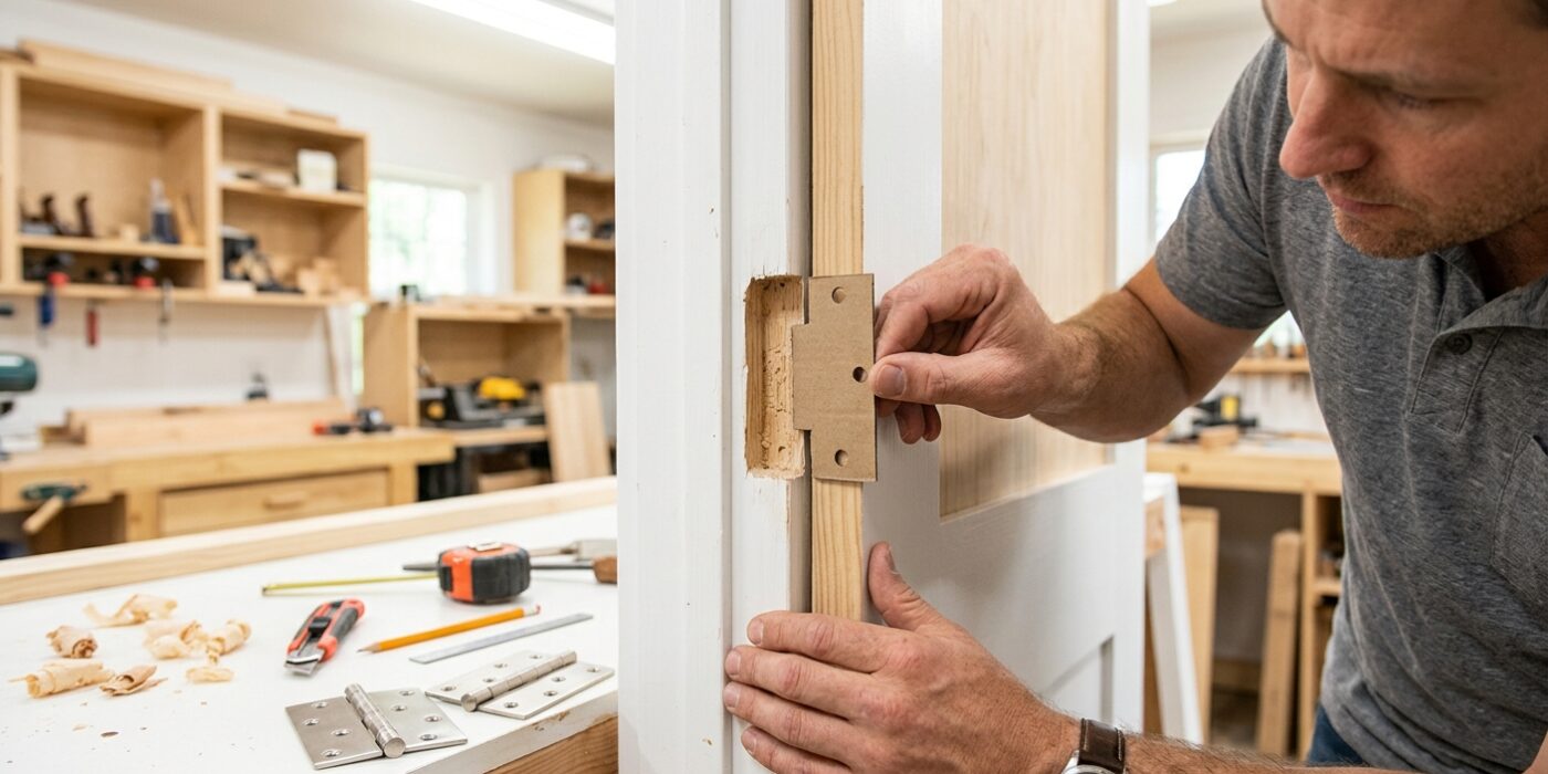 Step 6: Fix a Hinge That’s Set Too Deep (Over-Mortised)