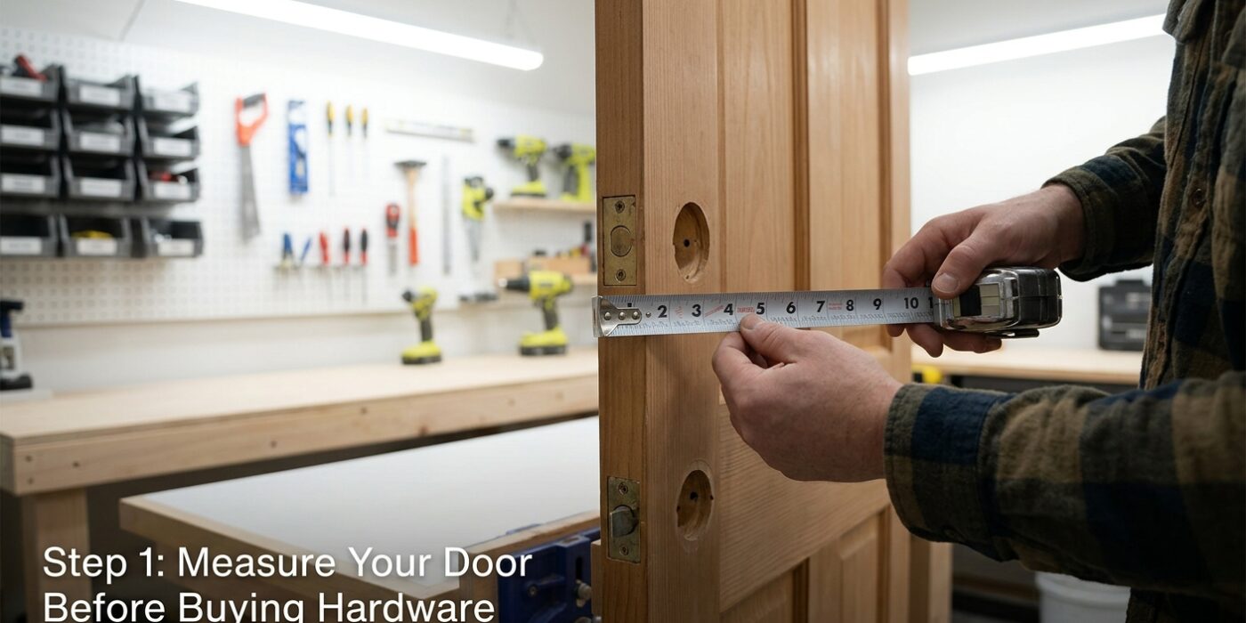 Step 1: Measure Your Door Before Buying Hardware