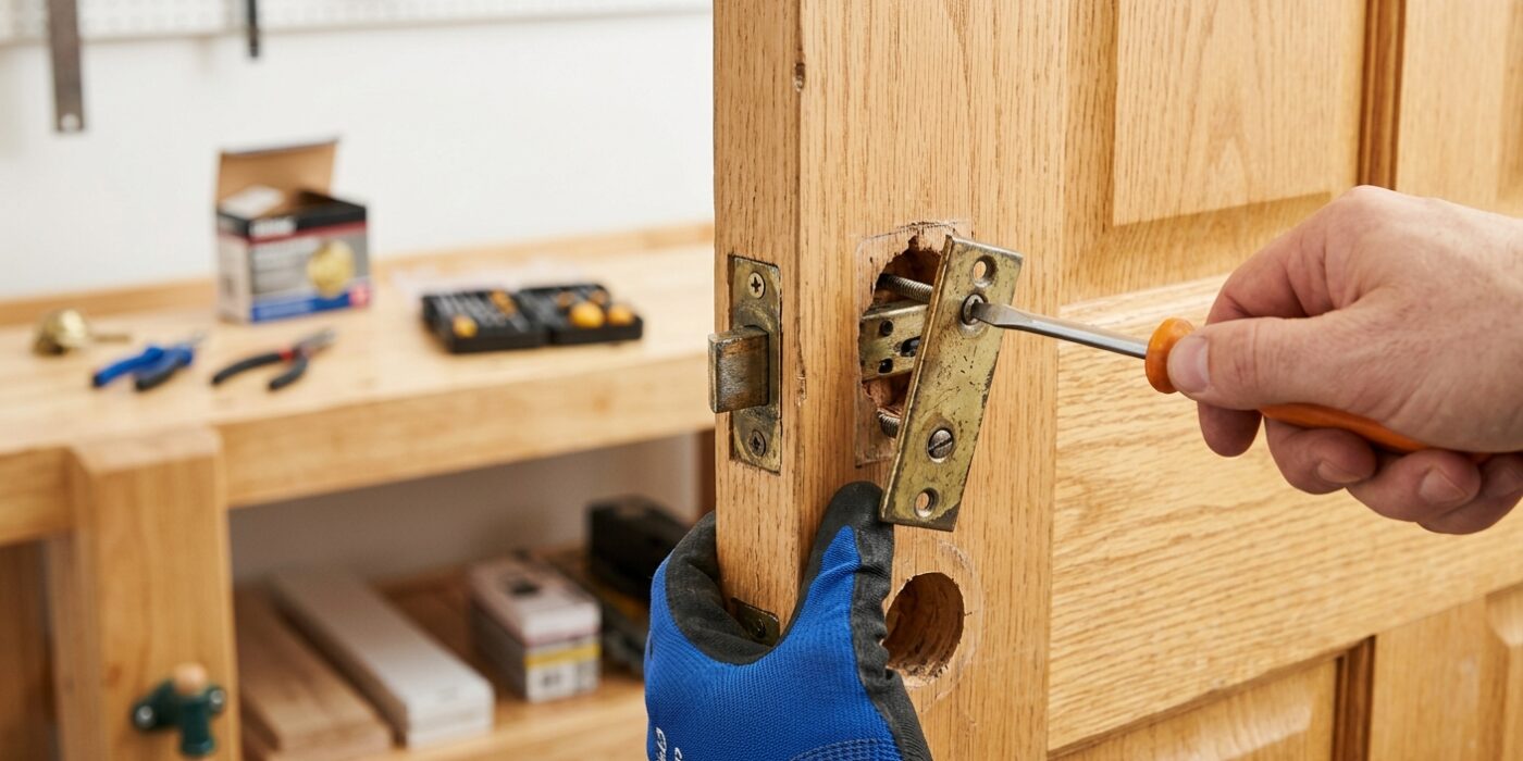 Step 4: Remove the Old Deadbolt