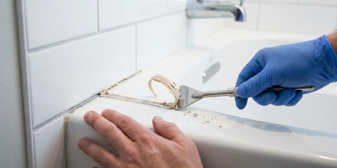 Step 1: Remove Every Bit of Old Caulk