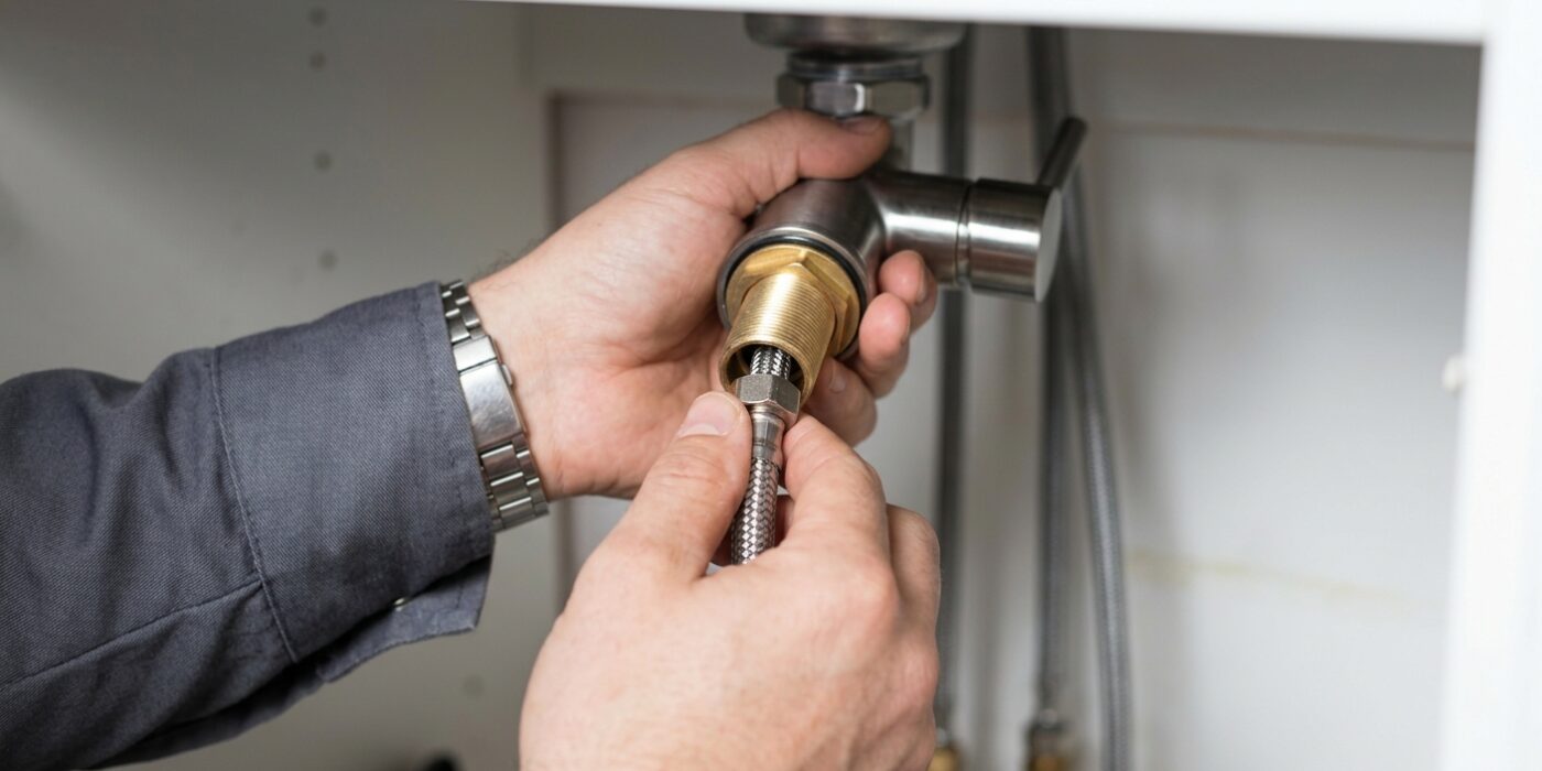 Step 7: Connect the Spray Head Hose and Counterweight