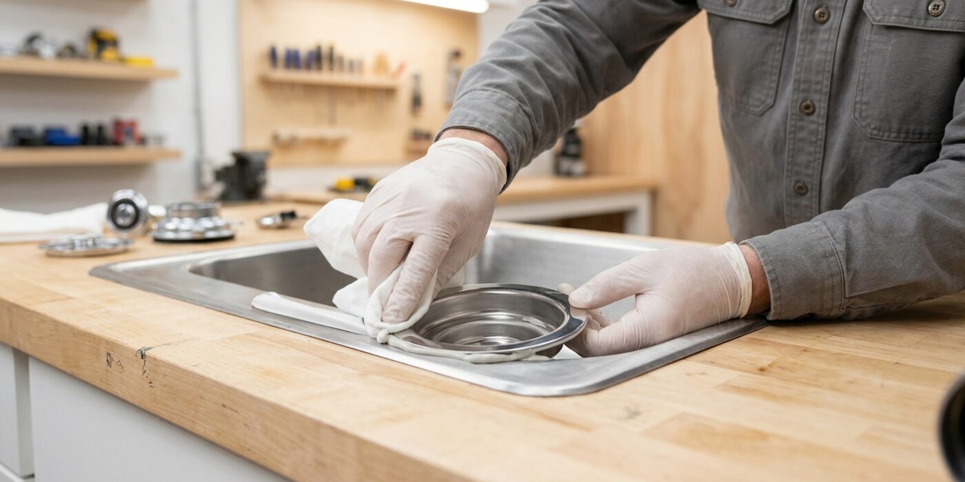 Step 2: Install the Sink Flange