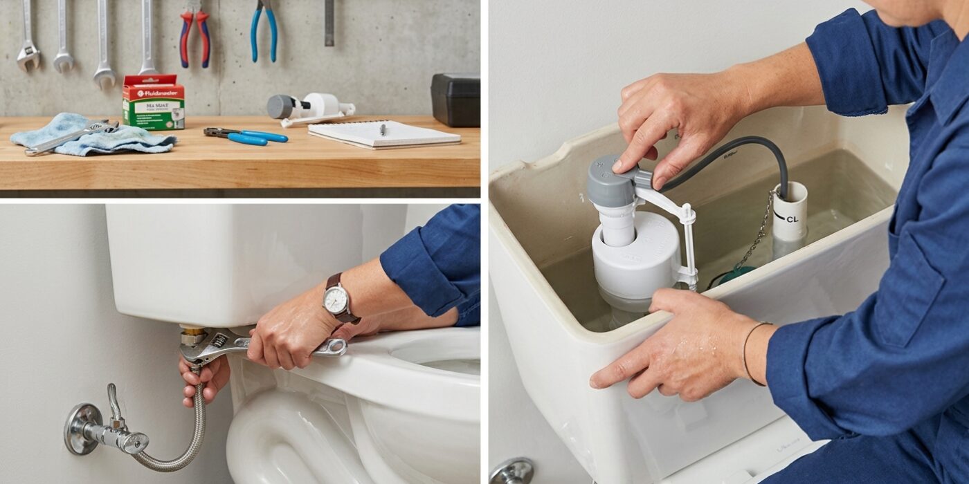 Step 7: Reconnect Supply and Set Water Level