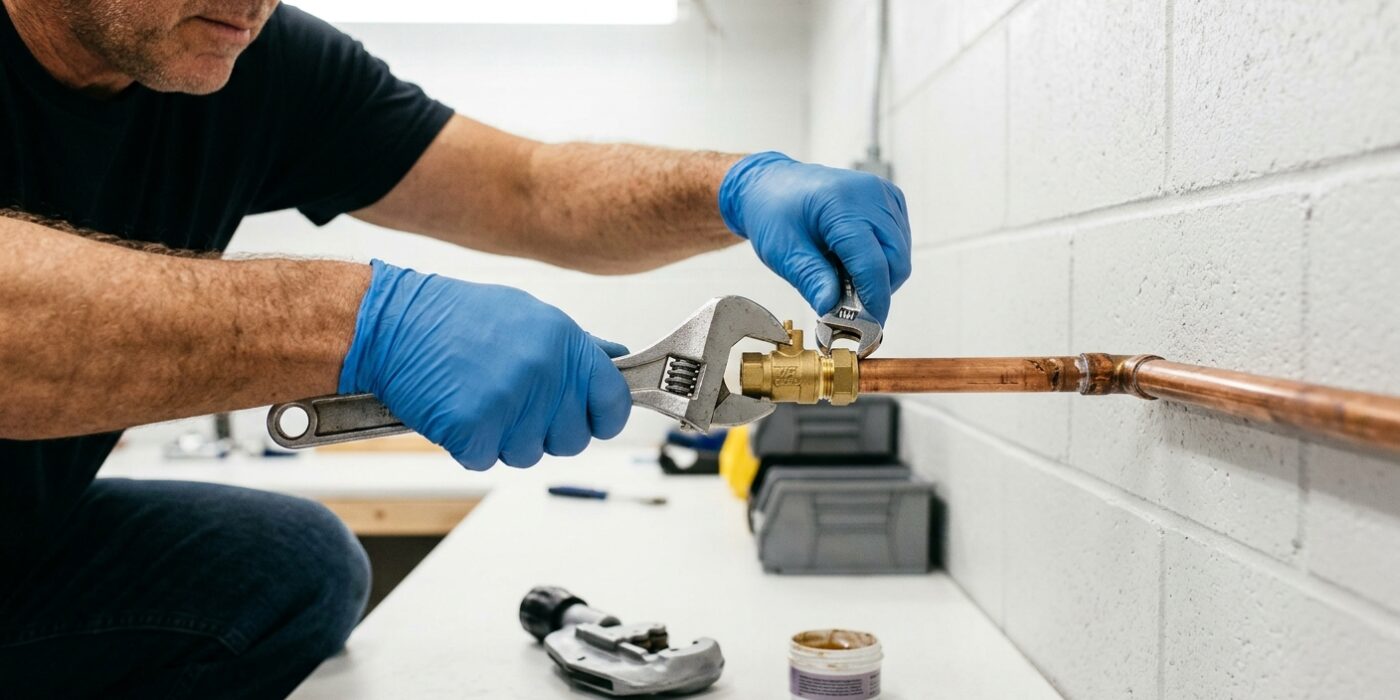 Step 5: Install the Valve (Compression Fitting Method)