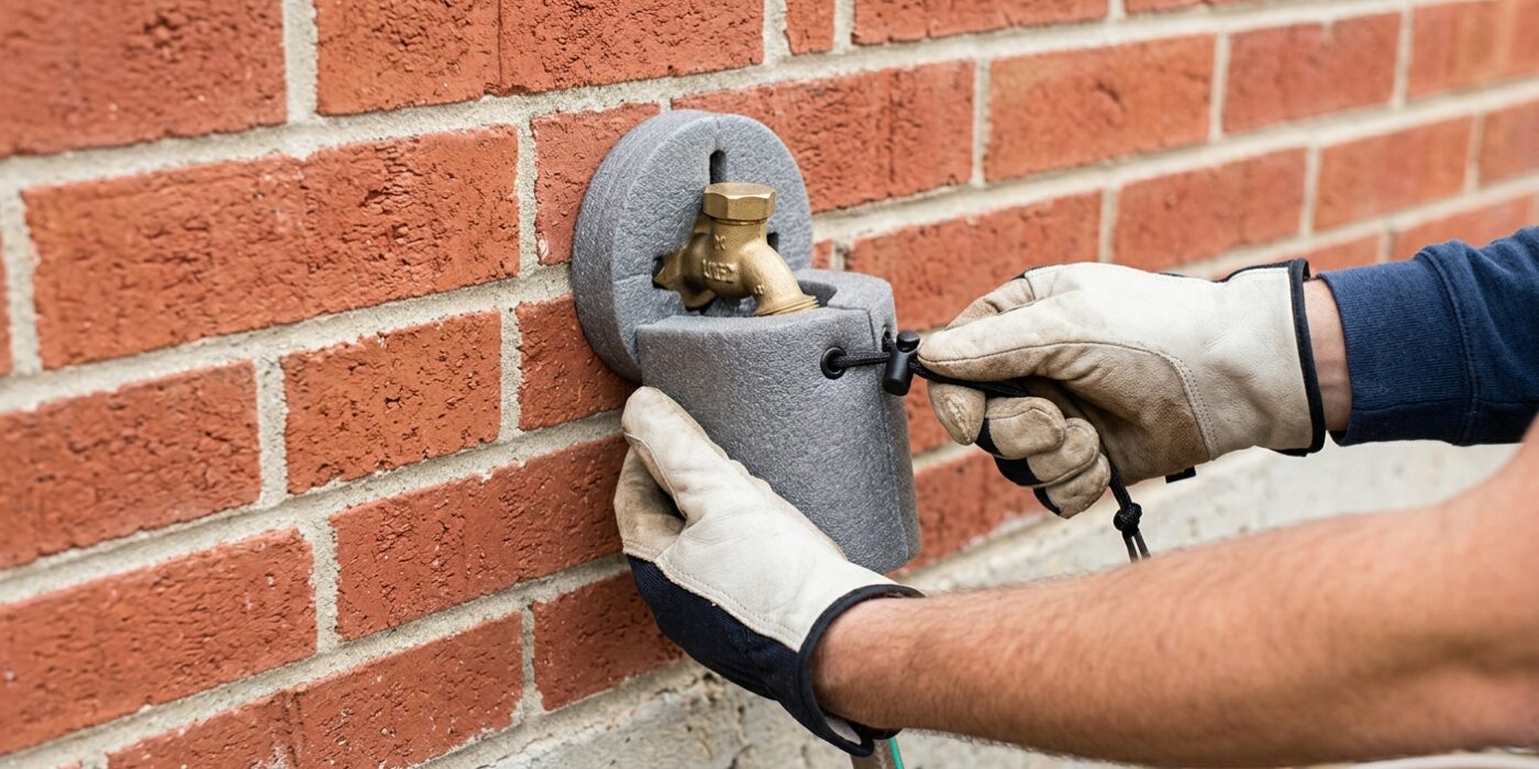 Step 5: Install Outdoor Faucet Insulating Covers