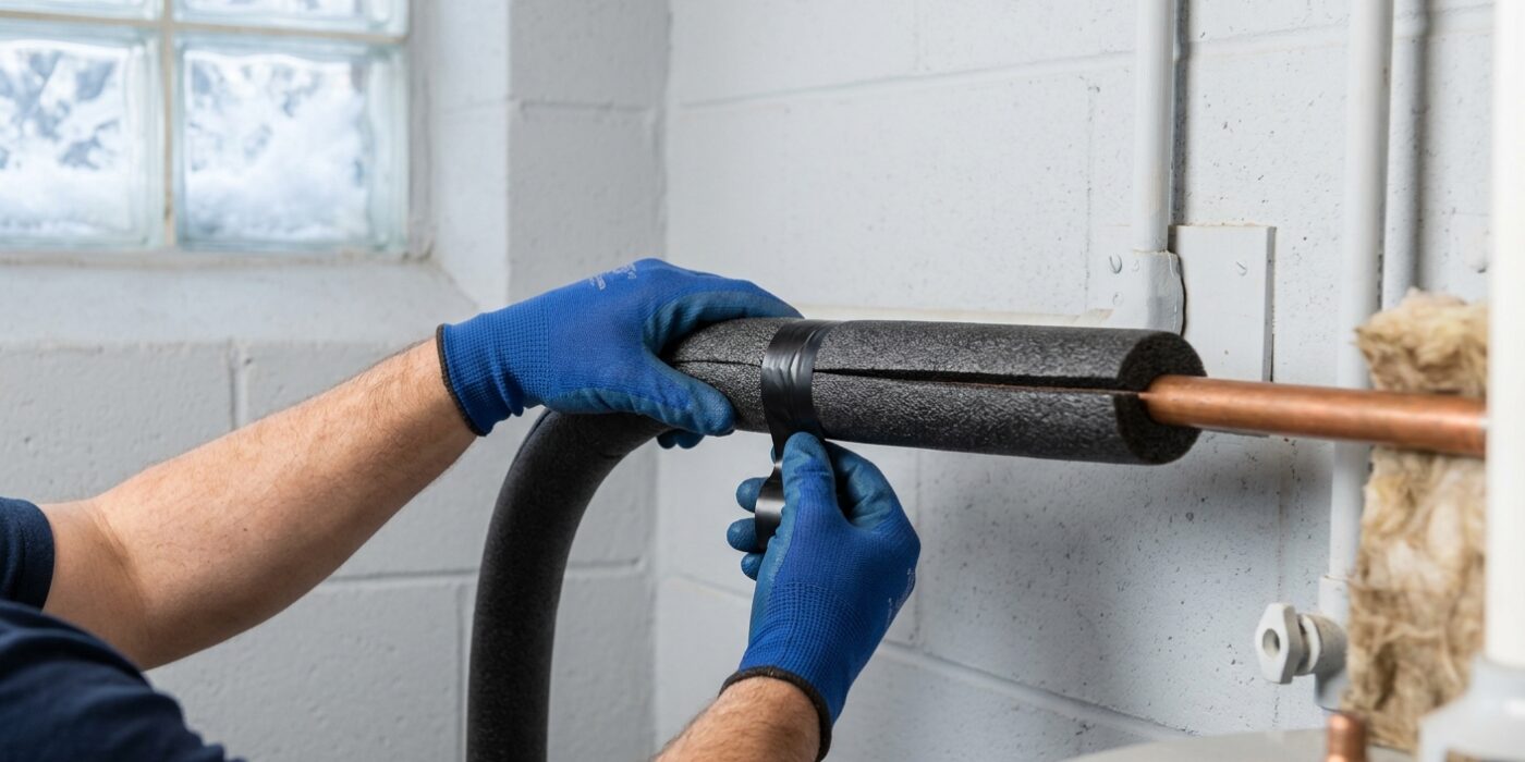 Step 6: Insulate Exposed Pipes Near Exterior Walls