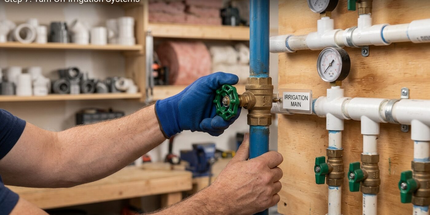 Step 7: Turn Off Irrigation Systems