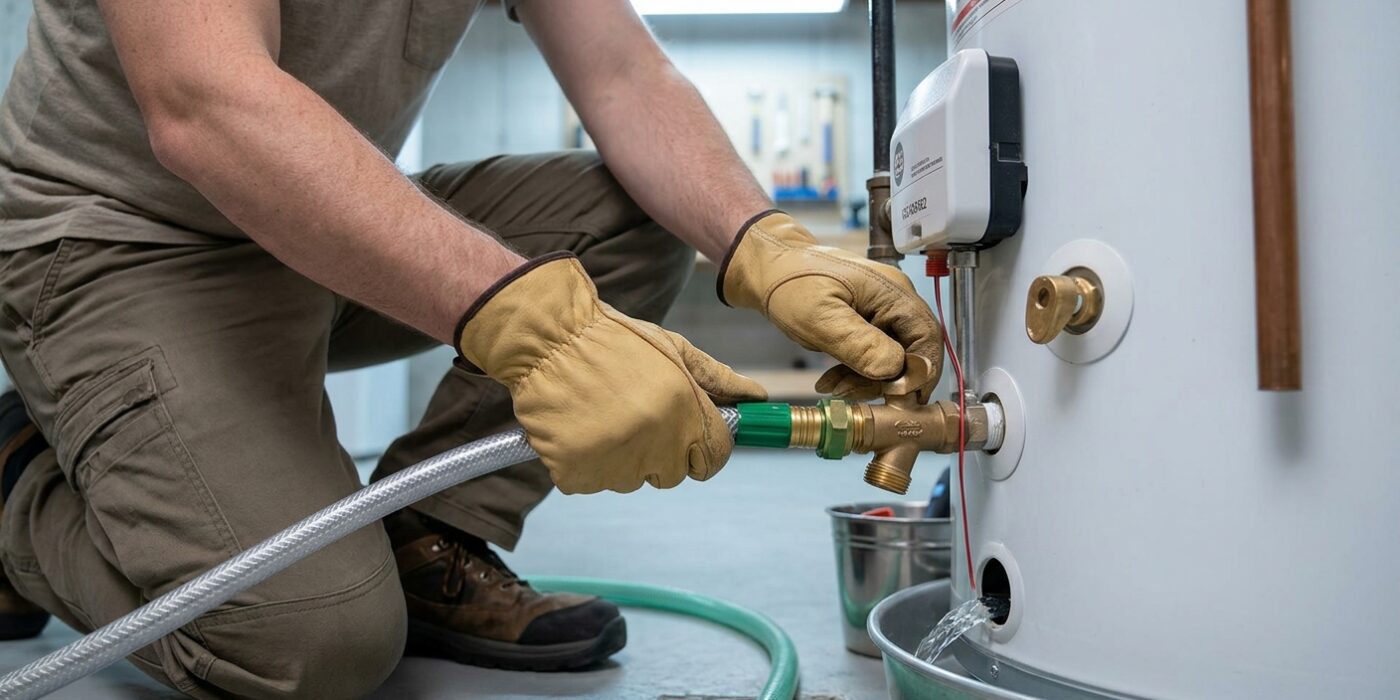 Step 4: Open the Drain Valve